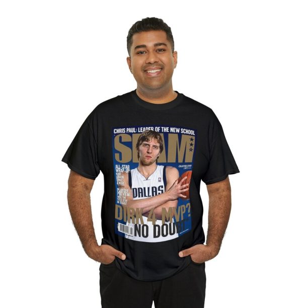 Dirk Nowitzki Dallas Mavericks NBA Slam Cover Tee Shirt