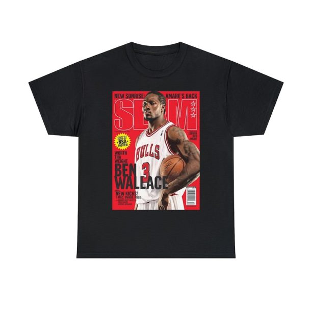 Ben Wallace Chicago Bulls NBA Slam Cover Tee Shirt
