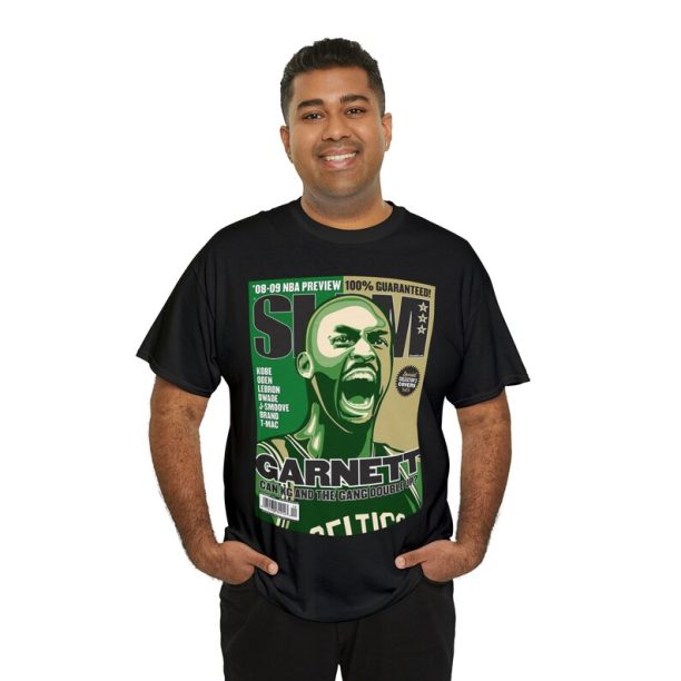 Kevin Garnett Boston Celtics NBA Slam Cover Tee Shirt