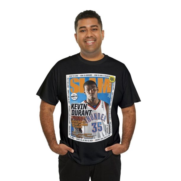 Kevin Durant Oklahoma City Thunder NBA Slam Cover Tee Shirt