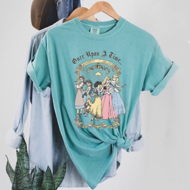 Disney Princess Once Upon A Time Comfort Colors® Shirt, Disneyworld shirt, Disney Family Trip Shirt, Disneyland Shirt