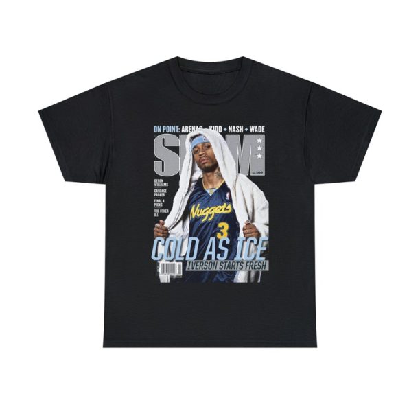 Allen Iverson Denver Nuggets NBA Slam Cover Tee Shirt