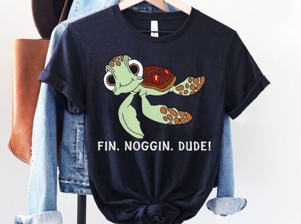 Finding Nemo Squirt Sea Turtle Fin Noggin Dude Shirt / Disney Birthday Gift / Disneyland Disney World Family Vacation