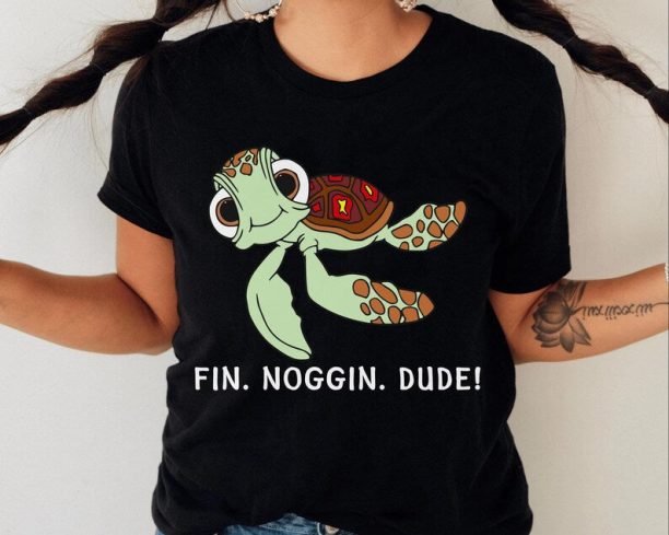 Finding Nemo Squirt Sea Turtle Fin Noggin Dude Shirt / Disney Birthday Gift / Disneyland Disney World Family Vacation