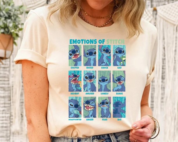 Emotions Of Stitch Disney Shirt / Lilo & Stitch Day Jun 26th T-shirt / Walt Disney World Trip / Disneyland Outfits