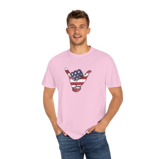 4th of July Shaka T-Shirt, 4th of July Shirt, Hang Loose Shirt, Hang Ten Shirt, American Flag Shirt, Shaka Symbol Shirt