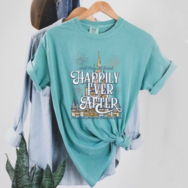 Disney Happily Ever After Comfort Colors® Shirt, Colorful Vacay Shirt, Disney Aesthetic Shirt, Disneyworld Shirt