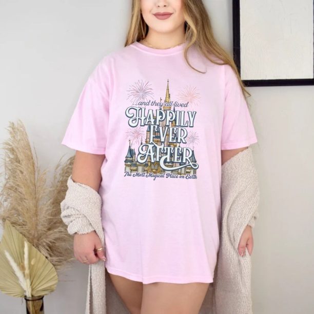 Disney Happily Ever After Comfort Colors® Shirt, Colorful Vacay Shirt, Disney Aesthetic Shirt, Disneyworld Shirt