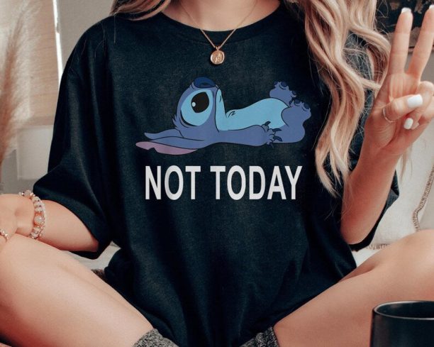 Cute Stitch Not Today Shirt / Lilo & Stitch Jun 26th T-shirt / Stitch Day 626 Tee / Walt Disney World Trip / Disneyland Outfits