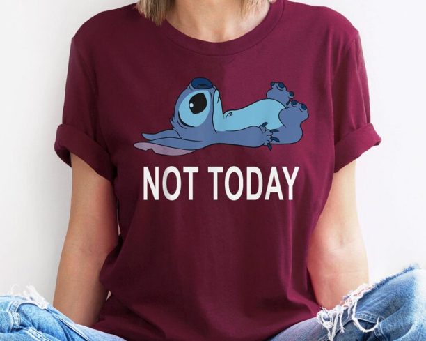 Cute Stitch Not Today Shirt / Lilo & Stitch Jun 26th T-shirt / Stitch Day 626 Tee / Walt Disney World Trip / Disneyland Outfits