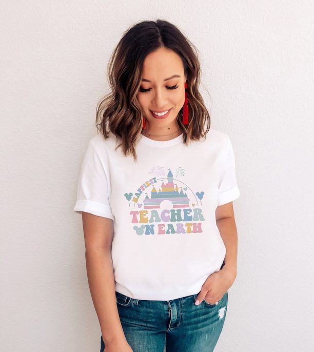 Happiest Teacher On Earth Shirt Disney Teacher Shirt Teacher Life Teacher Appreciation Gift Disney Teacher Shirt Gift