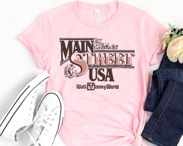 Main Street U.S.A Walt Disney World T-shirt / Magic Kingdom Park / Disneyland Family Vacation / Disney Birthday Gift