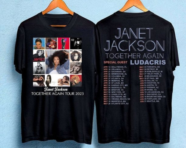 Janet Jackson Together Again Tour 2023 Shirt, Together Again Tour 2023 Tshirt, Music Tour 2023 Tshirt, Tour 2023 Shirt, Gift For Fan