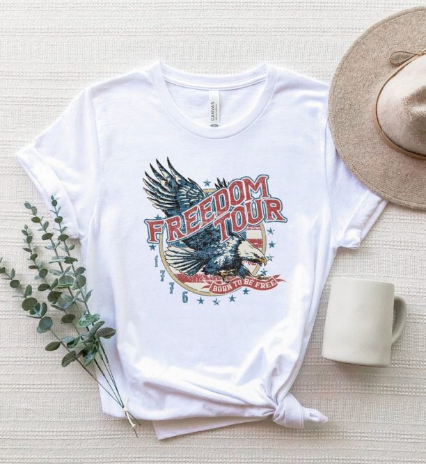 Freedom Tour Eagle Shirt, American Eagle Shirt, 4th of July T-Shirt, Retro America Freedom T-Shirt