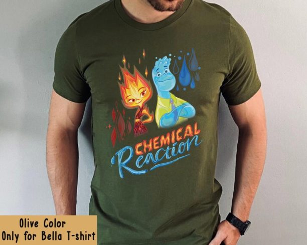 Elemental Ember and Wade Chemical Reaction Shirt / Pixar Disney Movie T-shirt / Magic Kingdom Park / Disneyland Trip