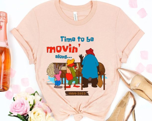 Br'Er Rabbit Fox Bear Time To Be Movin' Along Splash Mountain Shirt / One Last Splash 1989 2023 Disney Tee