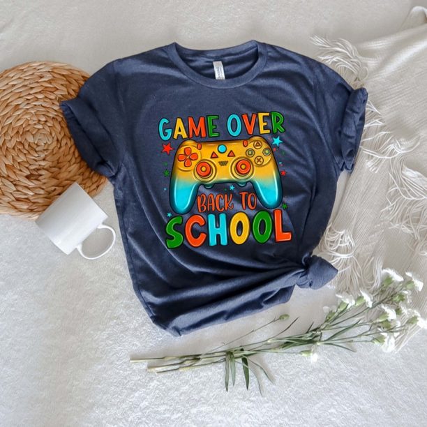 Game Over Back To School Shirt, Back to School Shirt, First Day of School Outfit, Kids Back To School Shirt