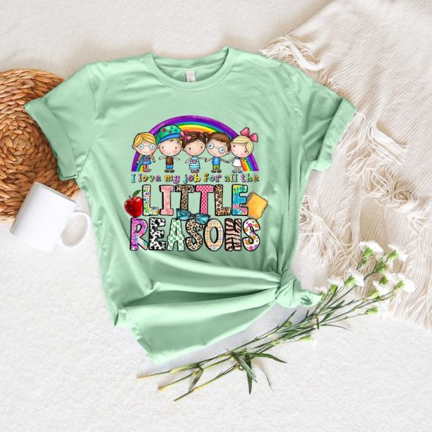 I Love My Job for All the Little Reasons Shirt, Teacher Love Outfit, Teacher Gift, Science T-Shirt, Teacher School