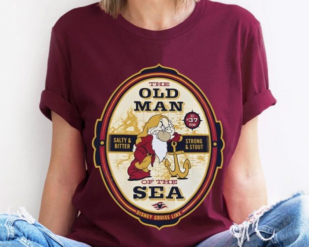 Grumpy Dwarf The Old Man Of The Sea Shirt / Cruise Line 25th Silver Anniversary At Sea T-shirt / Disney Cruise Summer Trip