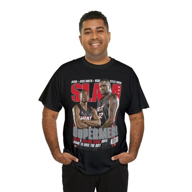 Shaquille O'Neal Dwayne Wade Miami Heat Slam Cover NBA Tee Shirt