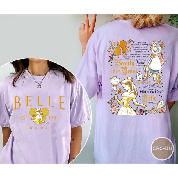 Belle Princess Comfort Colors Shirt, Beauty And The Beast Shirt, Disney Belle Shirt, Disney Princess Shirt, Disney Girl Trip