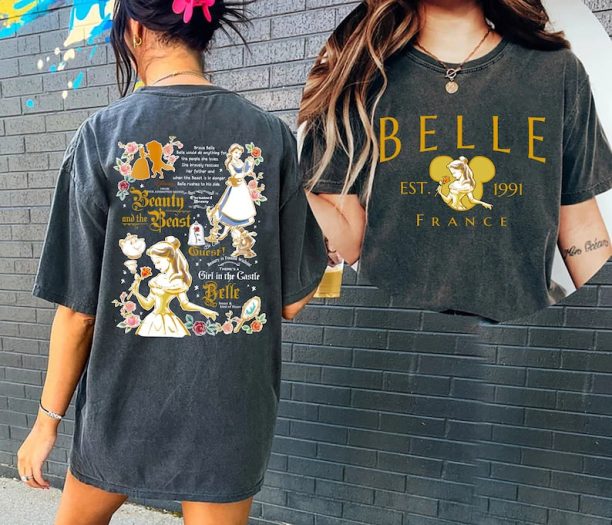 Belle Princess Comfort Colors Shirt, Beauty And The Beast Shirt, Disney Belle Shirt, Disney Princess Shirt, Disney Girl Trip