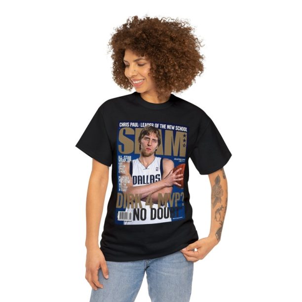 Dirk Nowitzki Dallas Mavericks NBA Slam Cover Tee Shirt