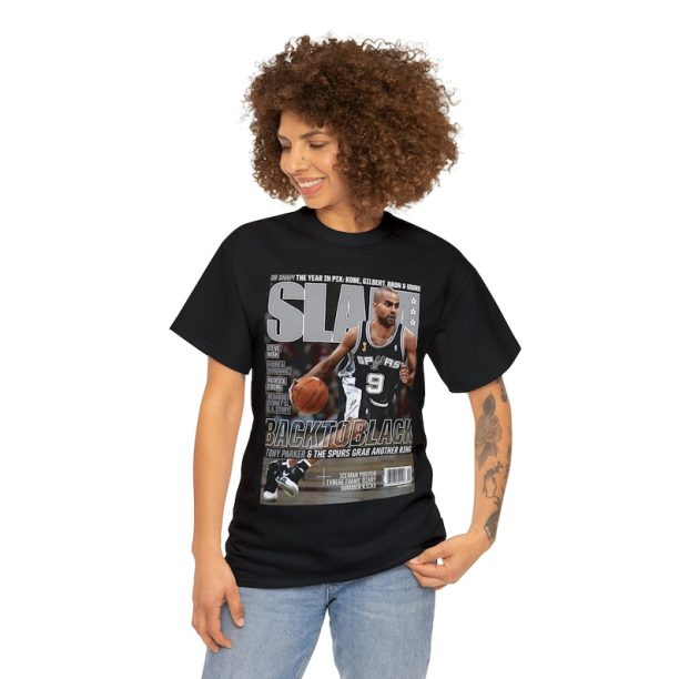 Tony Parker San Antonio Spurs NBA Slam Cover Tee Shirt