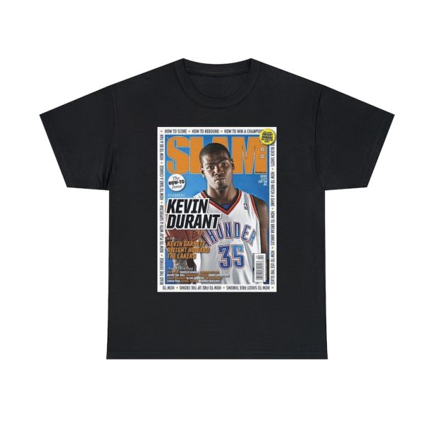 Kevin Durant Oklahoma City Thunder NBA Slam Cover Tee Shirt