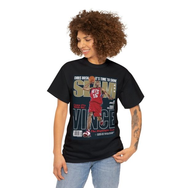 Vince Carter Brooklyn Nets NBA Slam Cover Tee Shirt