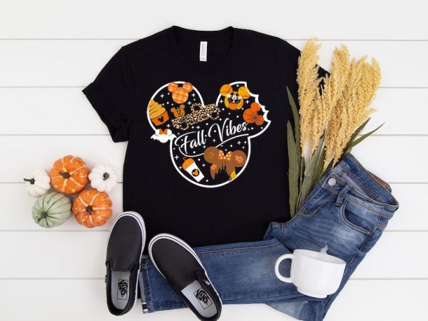 Fall Disney Shirts Thanksgiving Trip, Fall Disney Mickey Shirt, Fall Vibes Shirt, Fall Disney Vacation