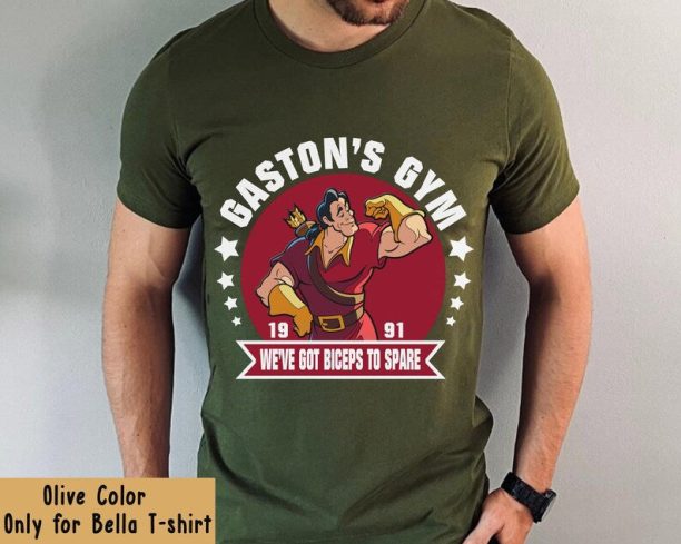 Gaston's Gym We've Got Biceps To Spare Shirt / Beauty and The Beast Disney Villains T-shirt / Walt Disney World