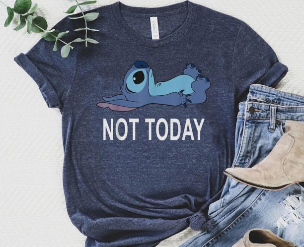 Cute Stitch Not Today Shirt / Lilo & Stitch Jun 26th T-shirt / Stitch Day 626 Tee / Walt Disney World Trip / Disneyland Outfits