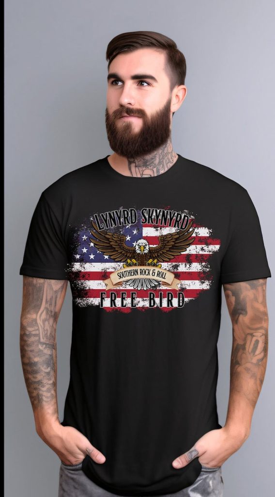 Lynyrd Skynyrd Shirt, Lynyrd Skynyrd T-shirt,Southern Rock Shirt, Band Shirt, Band Tee, Concert Shirt, American Flag Shirt,Rock & Roll Shirt