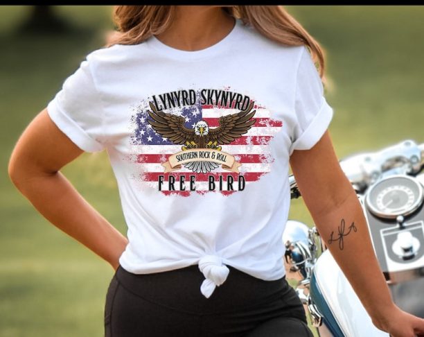 Lynyrd Skynyrd Shirt, Lynyrd Skynyrd T-shirt,Southern Rock Shirt, Band Shirt, Band Tee, Concert Shirt, American Flag Shirt,Rock & Roll Shirt