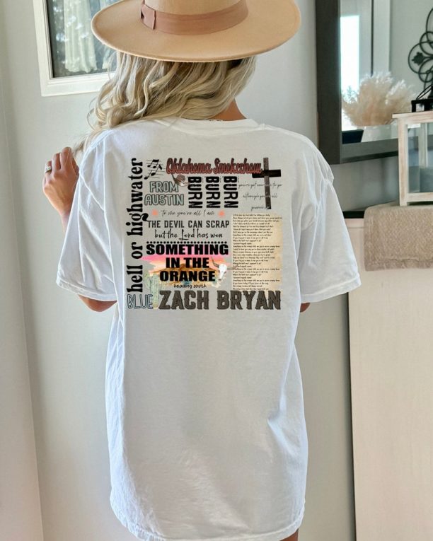 American Heartbreak Album Cover Printed Front And Back Shirt, Zach Bryan 90s Rap Hoodie, Zach Bryan Album Merch