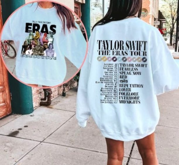 Vintage The Eras Tour 2 Sides Shirt, Taylor's Version Sweatshirt, The Eras Tour 2023 Shirt, Swiftie Fan