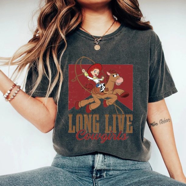 Disney Toy Story Jessie Long Live Cowgirls Comfort Colors® Shirt, Magic Kingdom Shirt, Disneyworld Shirt