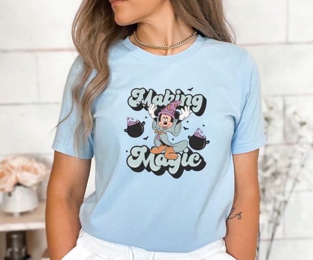 Making Magic Mickey Shirt, Mickey Witch, Disney Halloween Shirt, Disney Fantasia Sorcerer, Mickey Magic Shirt,Magic Kingdom