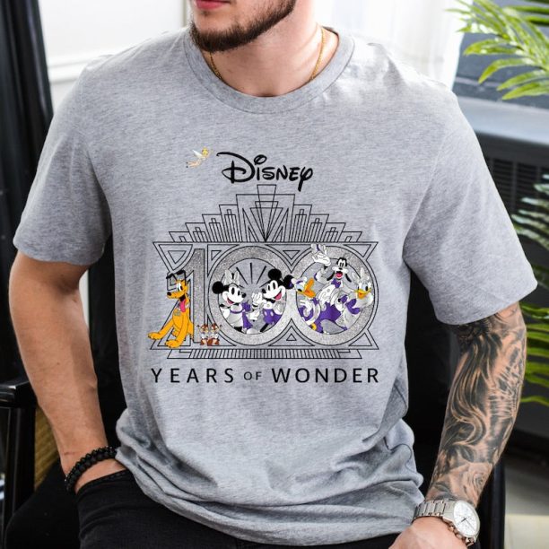 Disney 100 Years Of Wonder Shirt, Walt Disney T-shirt, Disneyland 2023 Trip 100th Anniversary, Disney 100 Outfits