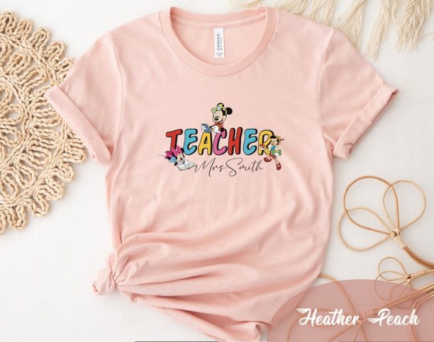 Custom Teacher Shirt, Disney Custom Teacher Shirt, Personalized Teacher Shirt, Disney Personalized Teacher Shirt