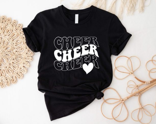 Cheer Shirt, Cheerleading Shirt, Sport Team Support Shirt, Unisex Cheerleader T shirt, Cheer Mom T-Shirt, Cheer Gift For Girls, Spirit Tees