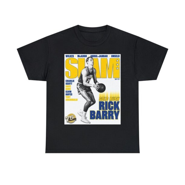 Rick Barry Golden State Warriors NBA Slam Cover Tee Shirt