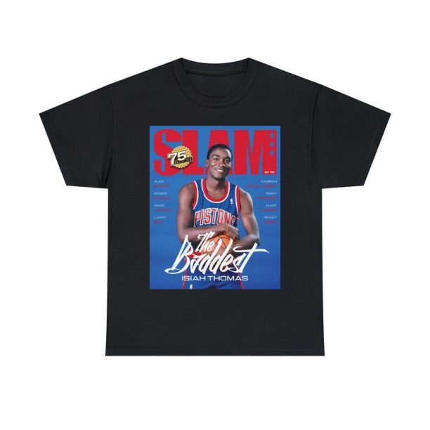 Isaiah Thomas Detroit Pistons NBA Slam Cover Tee Shirt