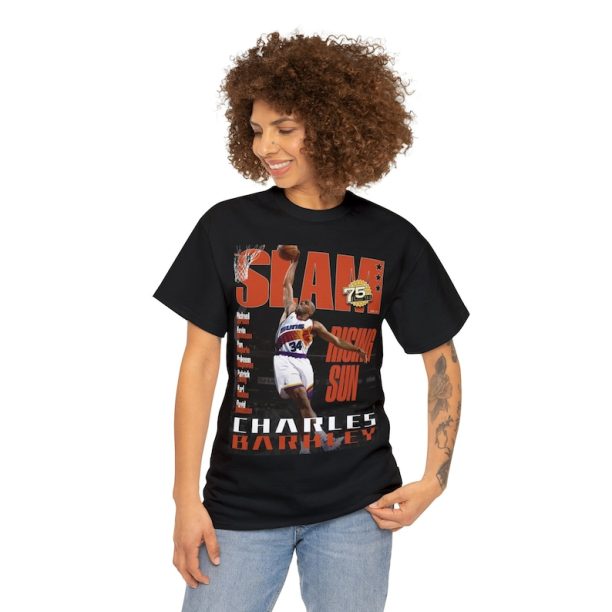 Charles Barkley Phoenix Suns NBA Slam Cover Tee Shirt