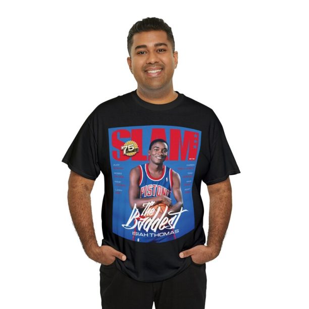 Isaiah Thomas Detroit Pistons NBA Slam Cover Tee Shirt