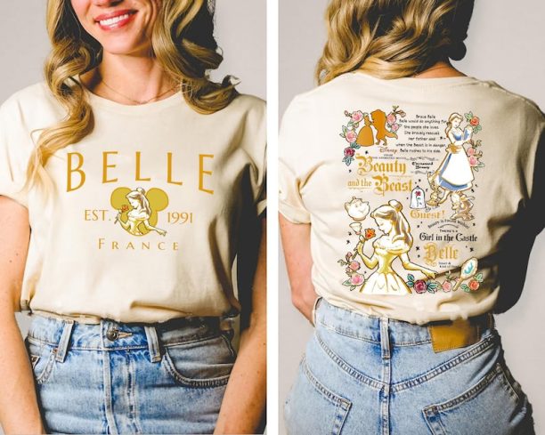 Belle Princess Comfort Colors Shirt, Beauty And The Beast Shirt, Disney Belle Shirt, Disney Princess Shirt, Disney Girl Trip