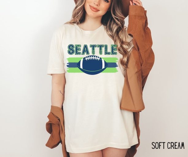 Vintage Seattle Football Tshirt, Retro Seattle Football Shirt, Cute Seattle Tshirt, Seattle Fan Gear