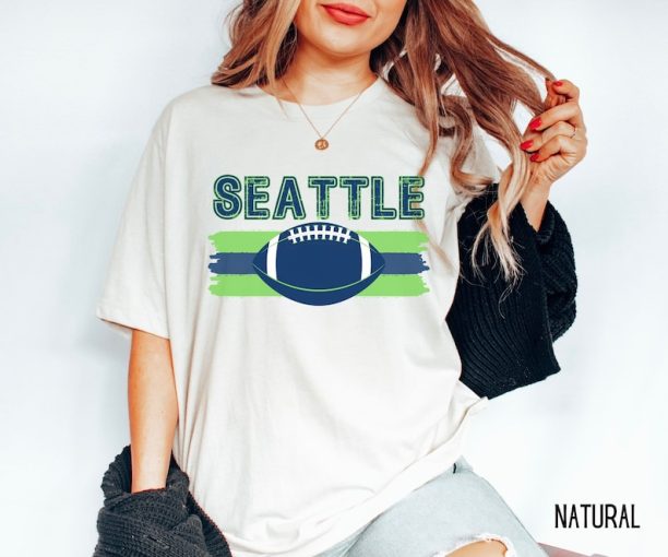 Vintage Seattle Football Tshirt, Retro Seattle Football Shirt, Cute Seattle Tshirt, Seattle Fan Gear