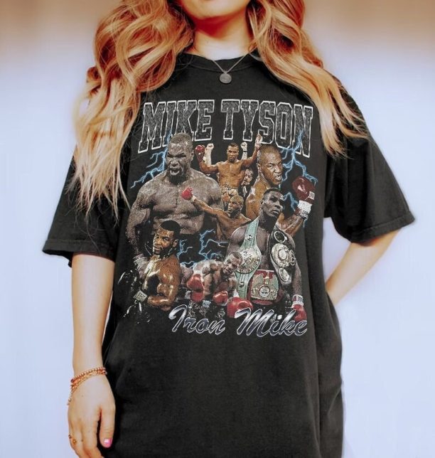 Mike Tyson Shirt, Classic 90s Graphic Tee, Unisex, Vintage Bootleg, Gift